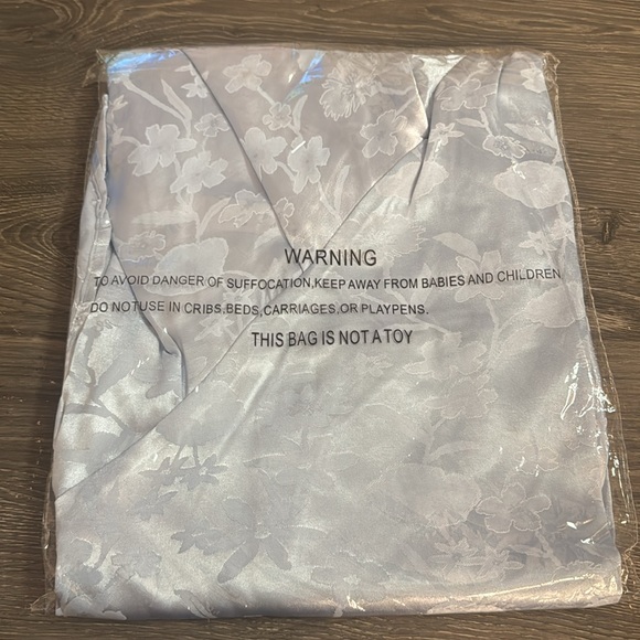 Lulus Love It Light Blue Satin Floral Jacquard Asymmetrical Midi Dress - Picture 6 of 6